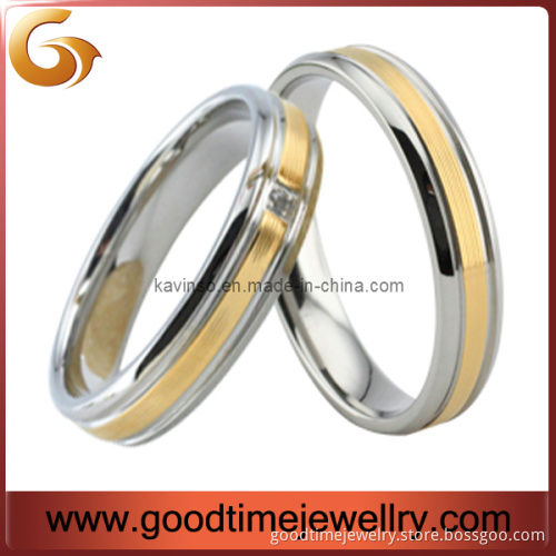 Stainless Steel Rotation Ring with CZ Stones